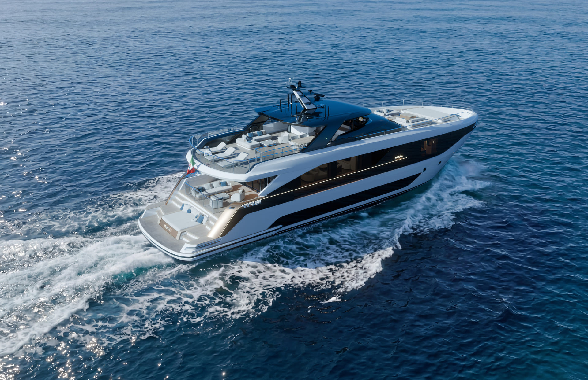 Maiora at the Cannes Yachting Festival 2026 with the world premiere of the new M|30. Also on display in Cannes: Maiora 36 Exuma and the flagship AB 130